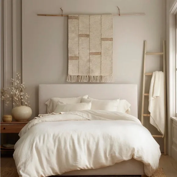 Quince European Linen Stripe Duvet Cover Set Duvet Covers